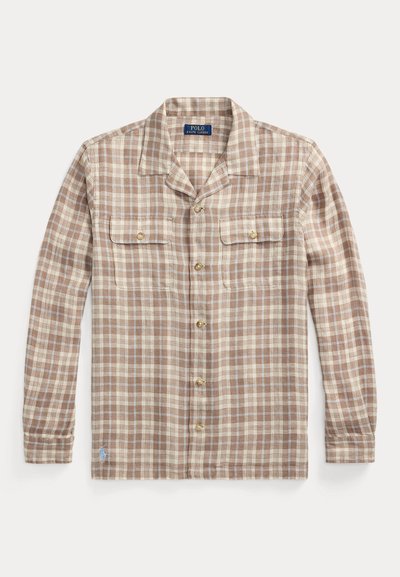 Polo Ralph Lauren LONG SLEEVE SPORT SHIRT - Košile - khaki/blue