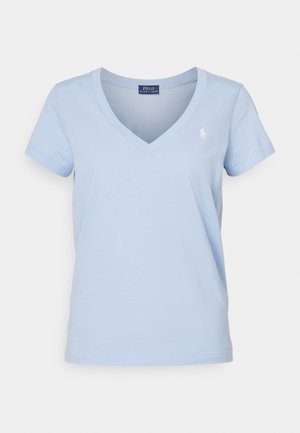 Polo Ralph Lauren COTTON JERSEY V-NECK T-SHIRT - T-paita - office blue