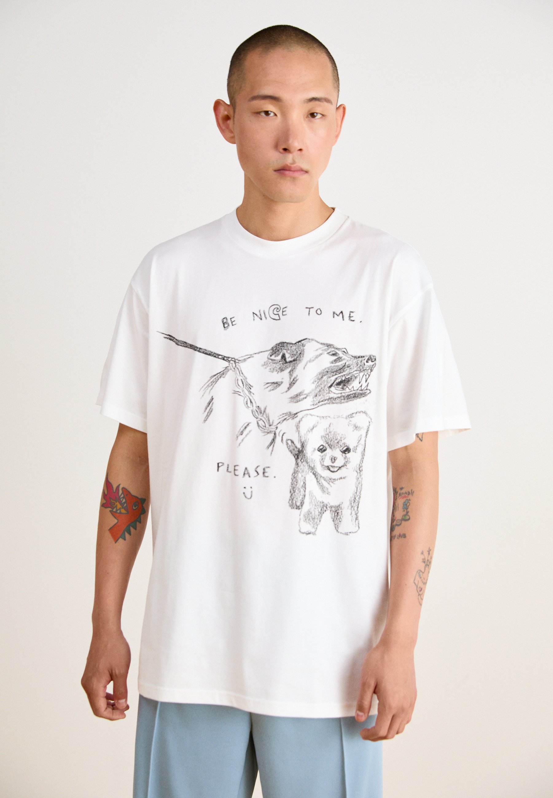 Carhartt WIP PEPE BE NICE - T-shirt con stampa - white/black