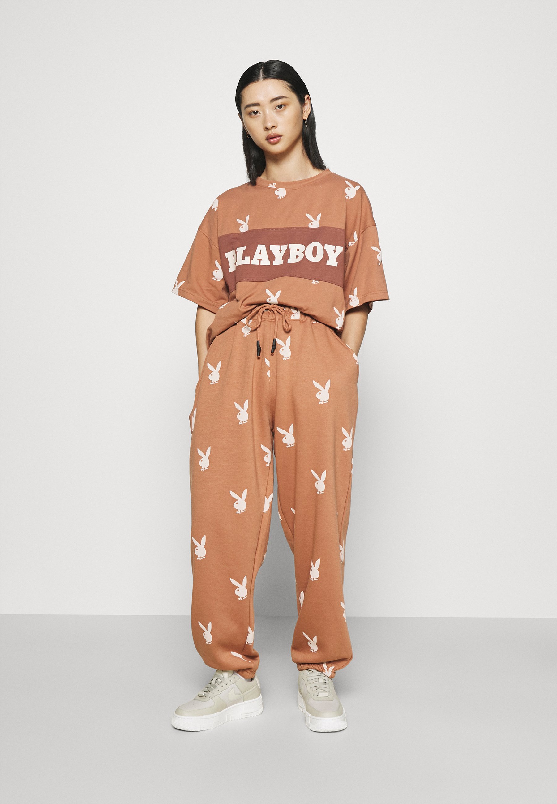 missguided brown tracksuit