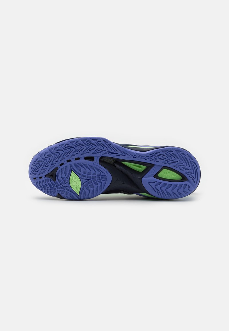 Mizuno WAVE MIRAGE 5 - Handballschuh - evening blue/techno green 