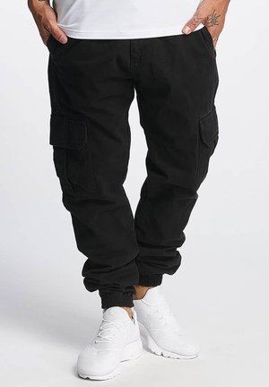 DEF KINDOU - Cargobukser - black