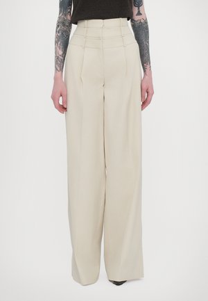 TRIPPLE LAYER TROUSERS - Stoffhose - stone