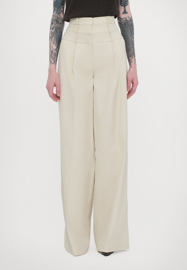 TRIPPLE LAYER TROUSERS - Trousers - stone