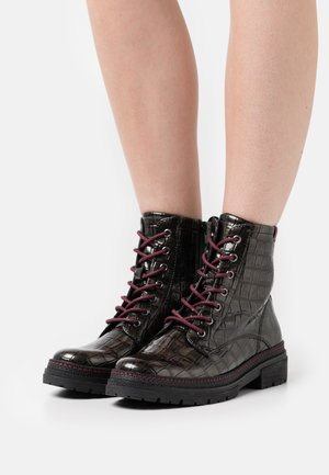 Lace-up ankle boots - graphite