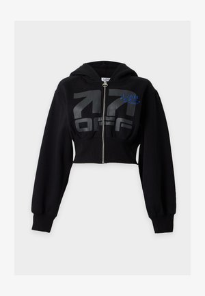 L/AB c/o Off-White, CROP BOXY JACKET - Sweat zippé - black night