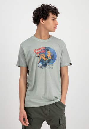 NOSE ART - T-shirt con stampa - dusty green