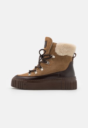 Snowboot/Winterstiefel - taupe/dark brown