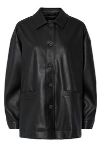 PCJAMILLA OVERSHIRT - Blusa com botões - black