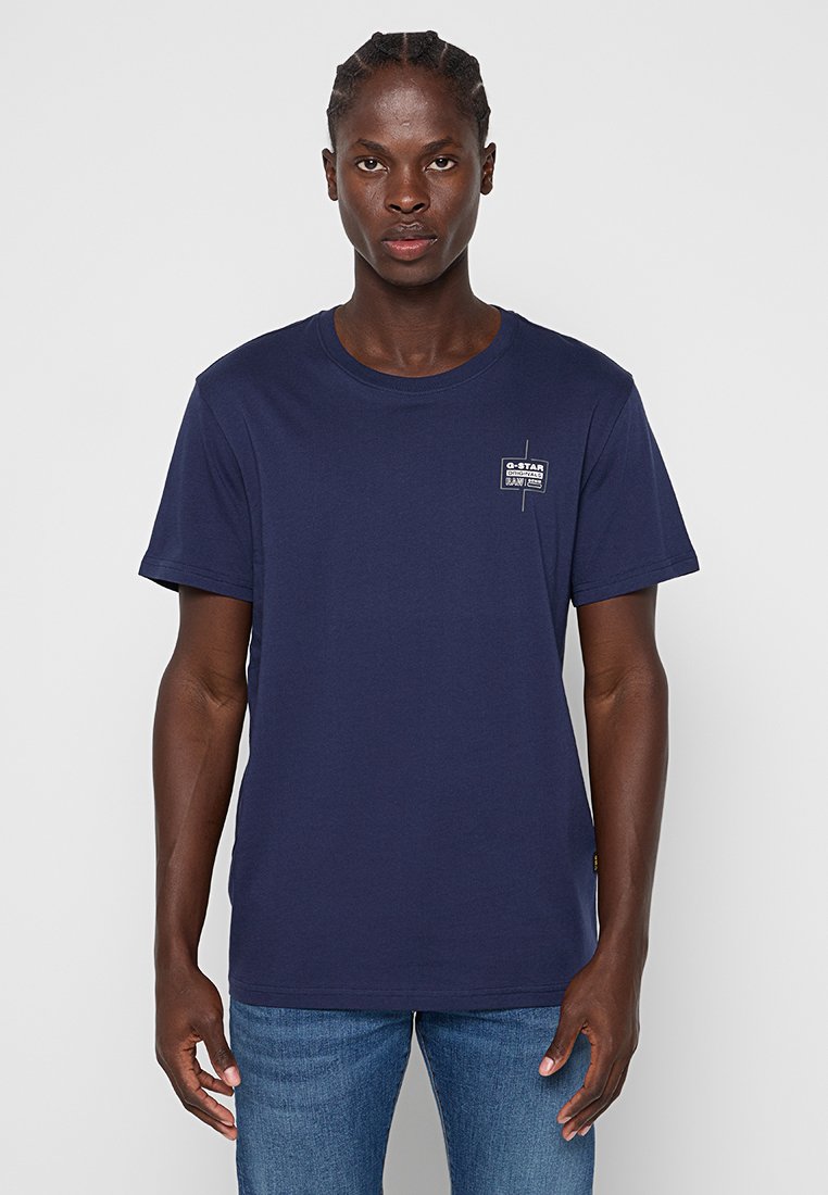 G-Star T-shirt basic blauw