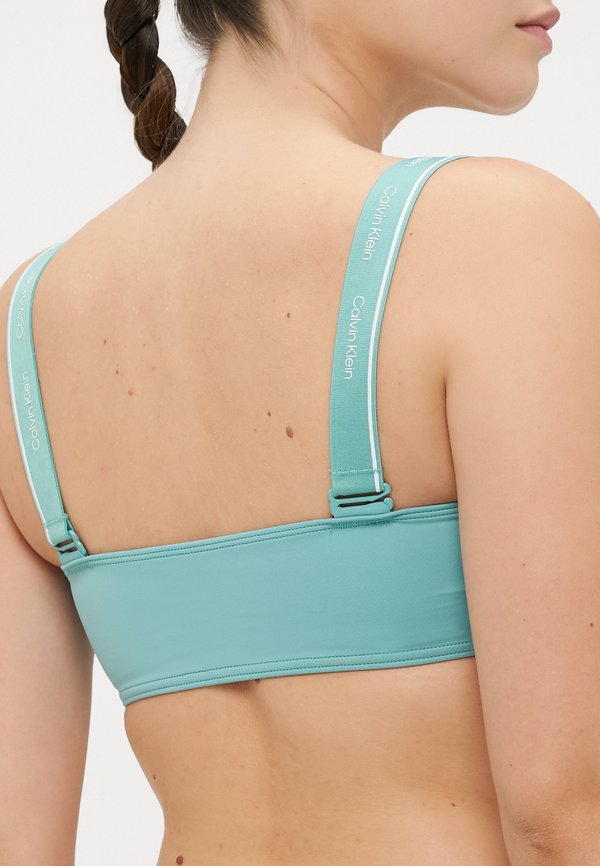 REMOVABLE STRAPS BANDEAU - Bikini top - saltwater aqua4