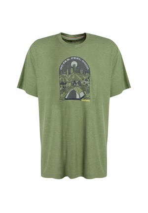 Smartwool STREETS PKS S/S GRPH T - T-shirts print - green n