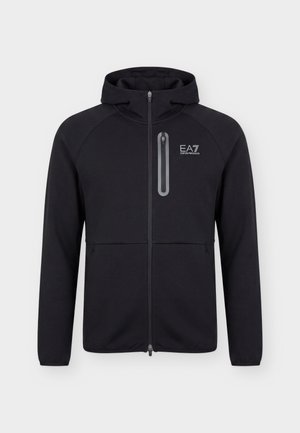 EA7 Emporio Armani, NATURAL HOODIE - Tréningová bunda - black beauty