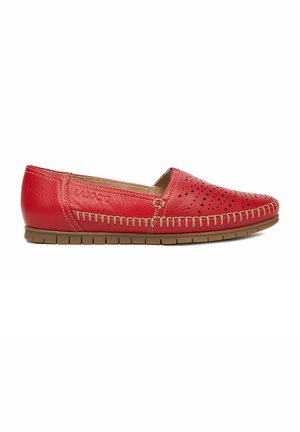Lasocki, LASOCKI WOMEN'S RED LOW SHOES - Jalga libistatavad jalanõud - red