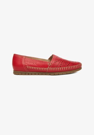 Lasocki, LASOCKI WOMEN'S RED LOW SHOES - Jalga libistatavad jalanõud - red