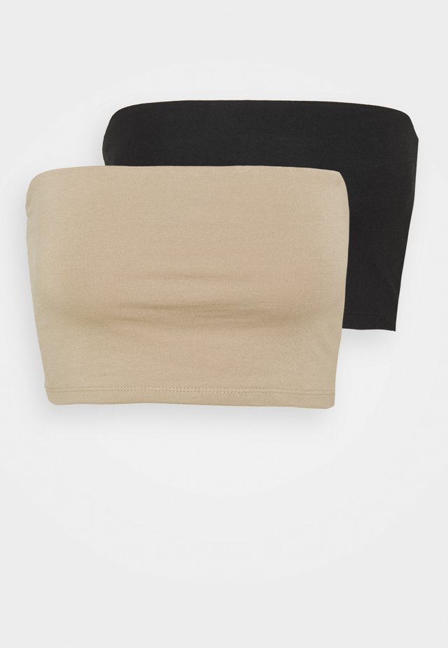MILA BANDEAU 2 PACK - Top - black/crockey