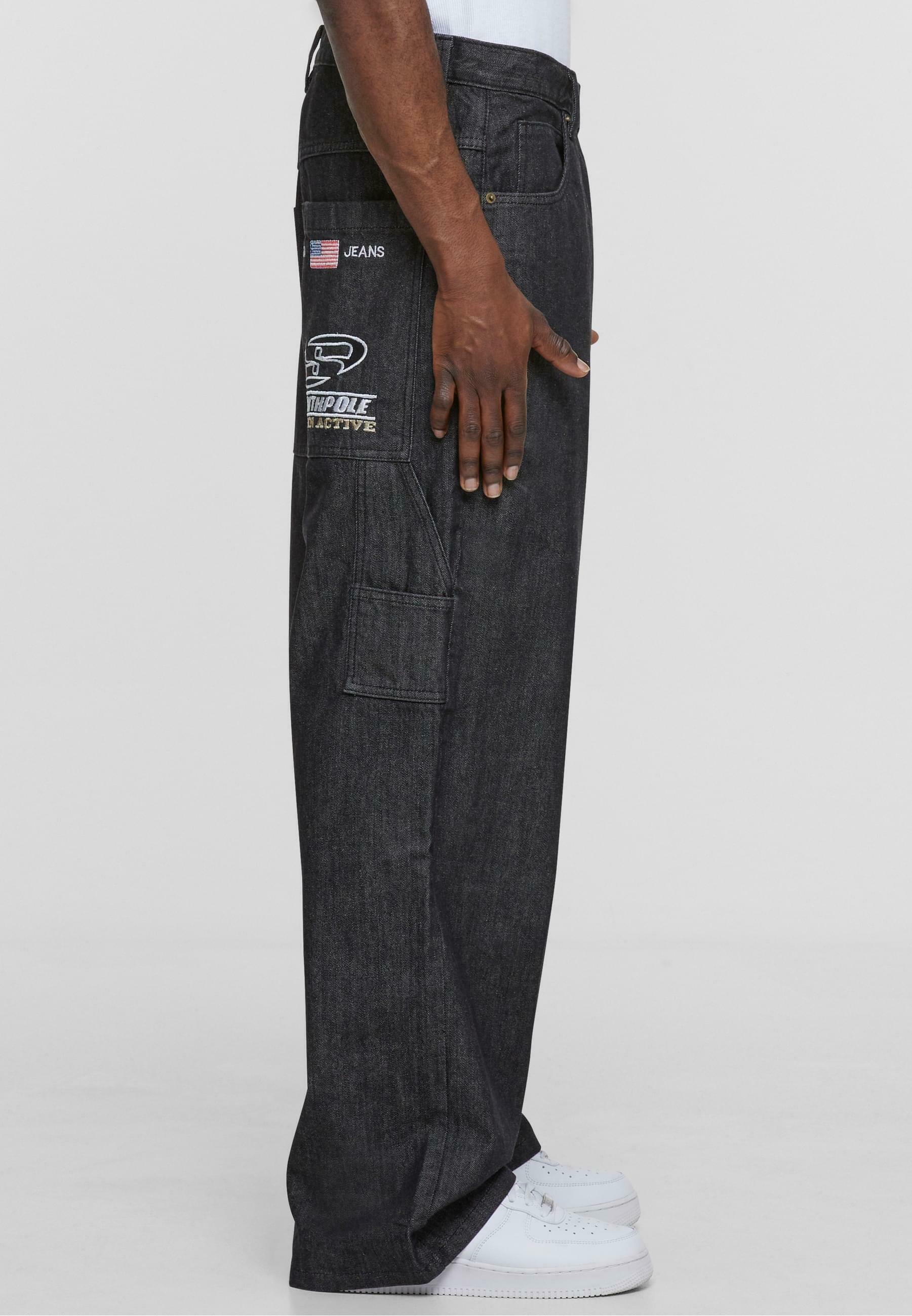 Southpole Relaxed fit jeans - raw black/black - Zalando