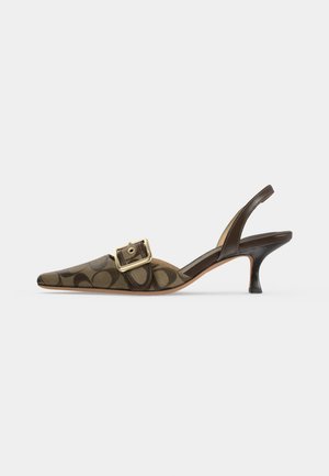 COACH, MARGOT SIGNATURE  - Класически обувки с висок ток - khaki maple