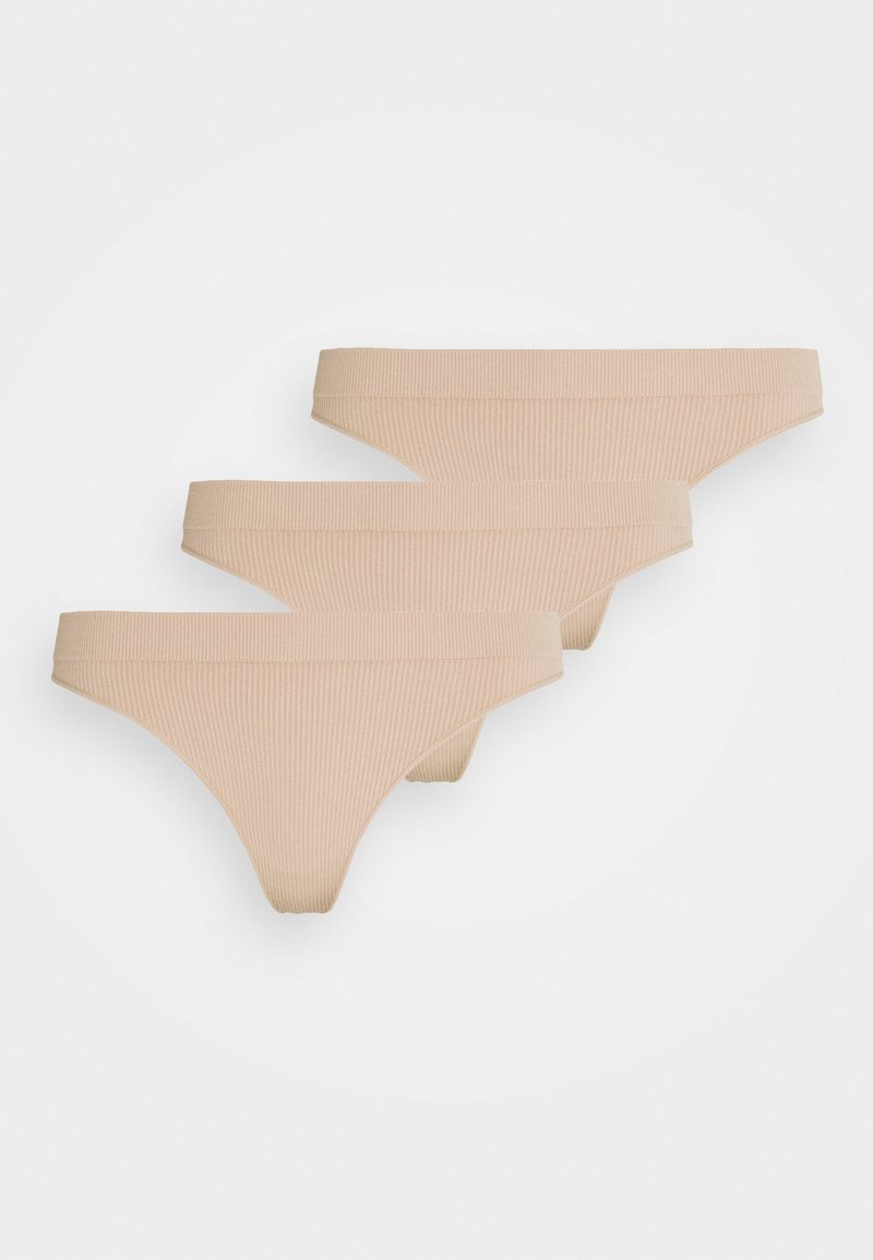 Weekday CAT THONG 3 PACK - Tanga - beige