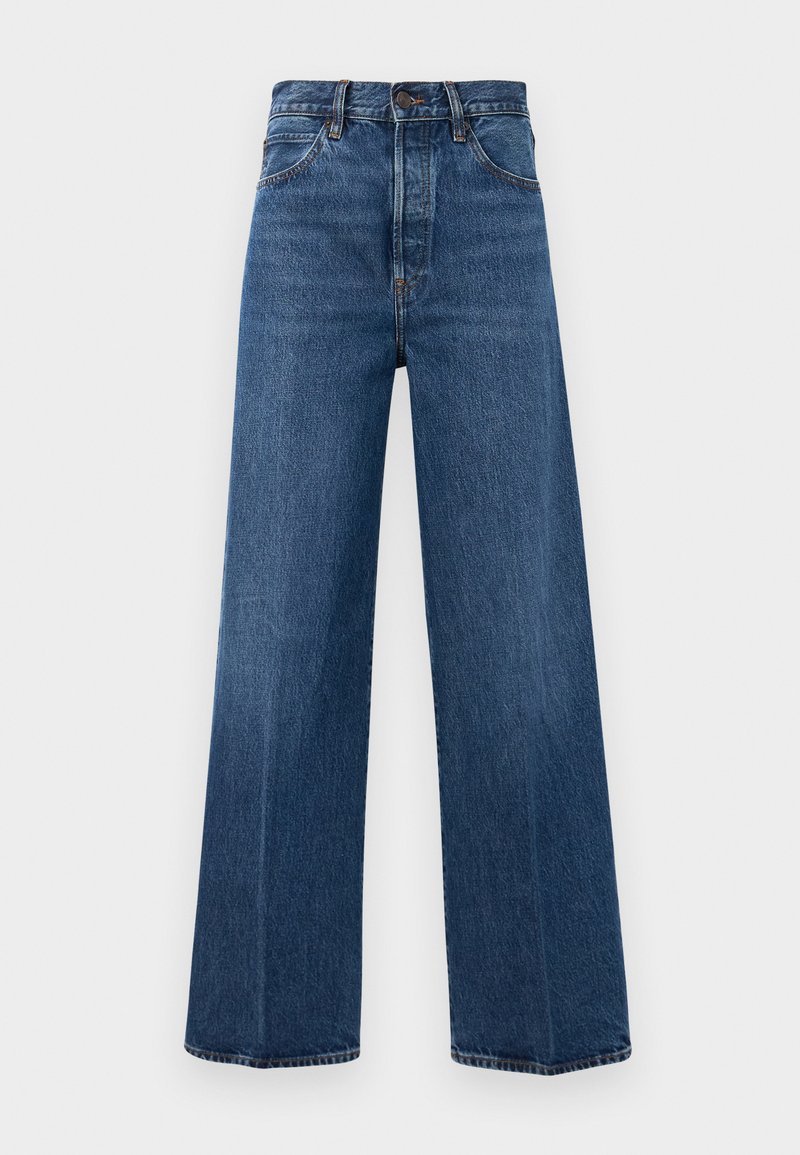 FRAME THE COLLEGIATE - Wide leg - galactic/modrý denim - Zalando.cz