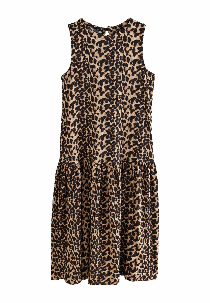 Next Haljina od žerseja - brown leopard animal print