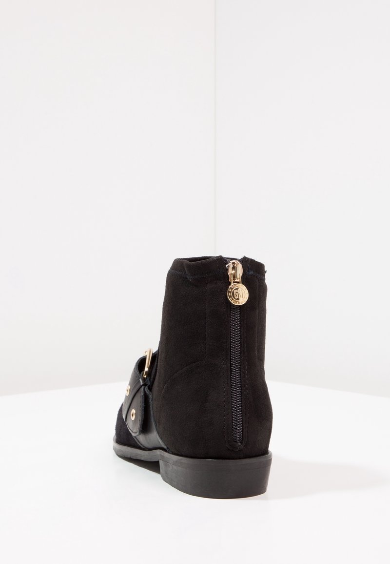 Tommy Hilfiger Schwarze Wildleder Stiefel Leder Overknee Stiefel