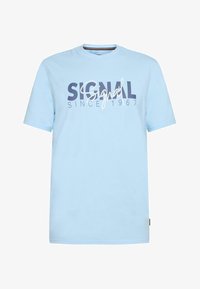 Signal T-shirt med print - blue placide mel/blå - Zalando.se