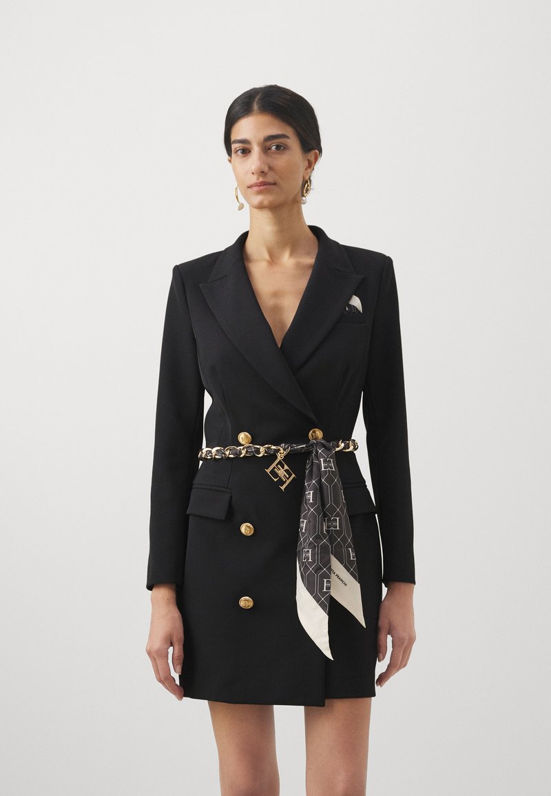 Elisabetta Franchi WOMENS DRESS WITH BELT Shift dress nero/black