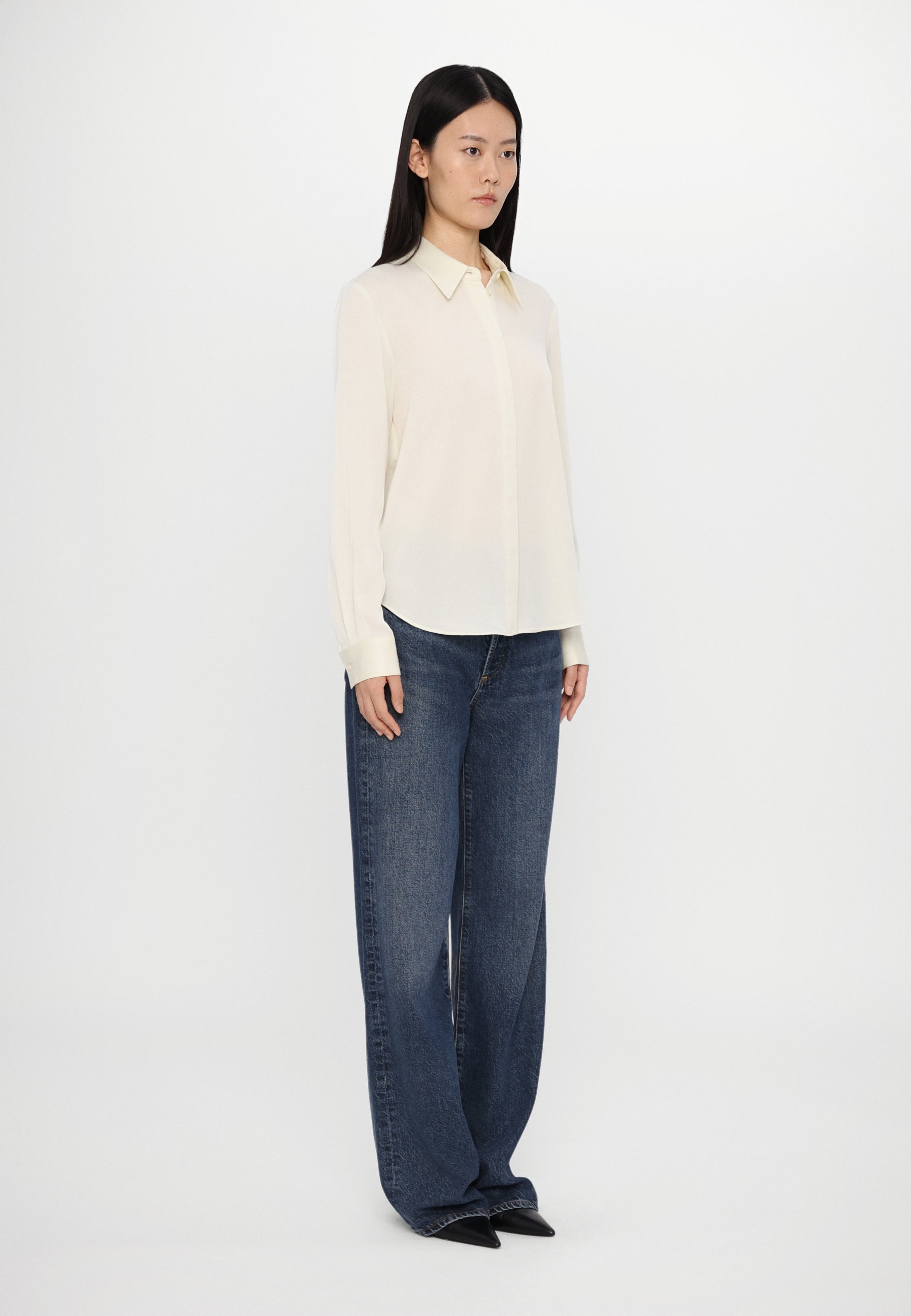 売れ筋商品|||タイガー オブ スウェーデン シャツ レディース トップス CELSA - Button-down blouse - ivory white Tiger of Sweden CELSA - Button-down blouse - ivory white