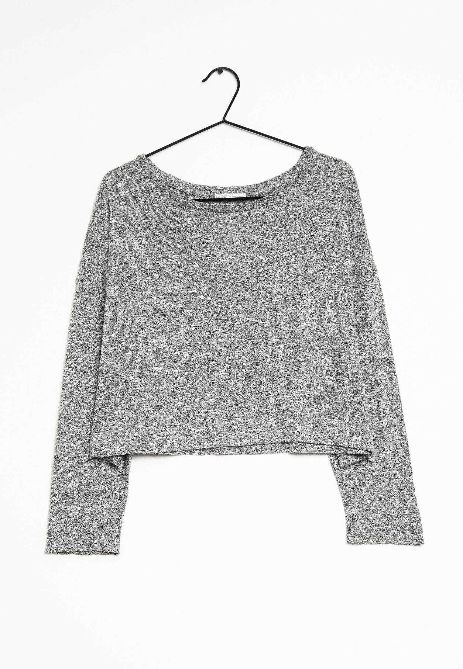 Grey Zara Glitter Sweater Zara Pullover Grey/gris (Seconde Main