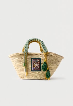 MACRAME MINI BASKET - Bolso de mano - blonde