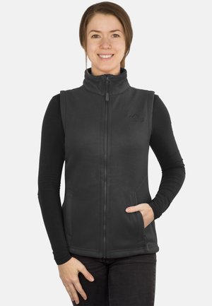 Ärmellose weste mit Seitentasche und Stehkragen Winterweste Bodywarmer - Weste - anthrazit