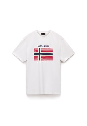 Napapijri, LARI - Print T-shirt - white heron