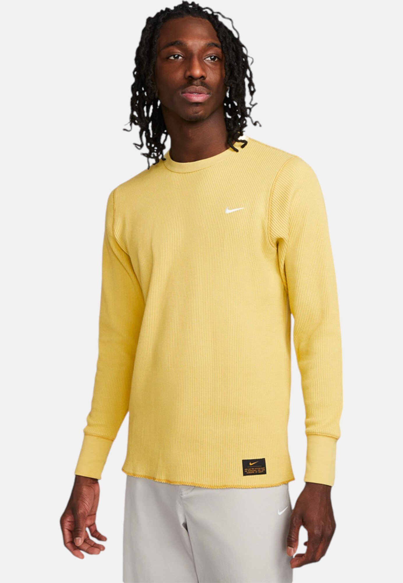 long sleeve yellow nike shirt