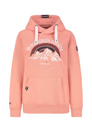 BERGPRINT - Kapuzenpullover - middle rose