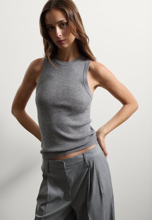 REGULAR FIT - Top - grey marl