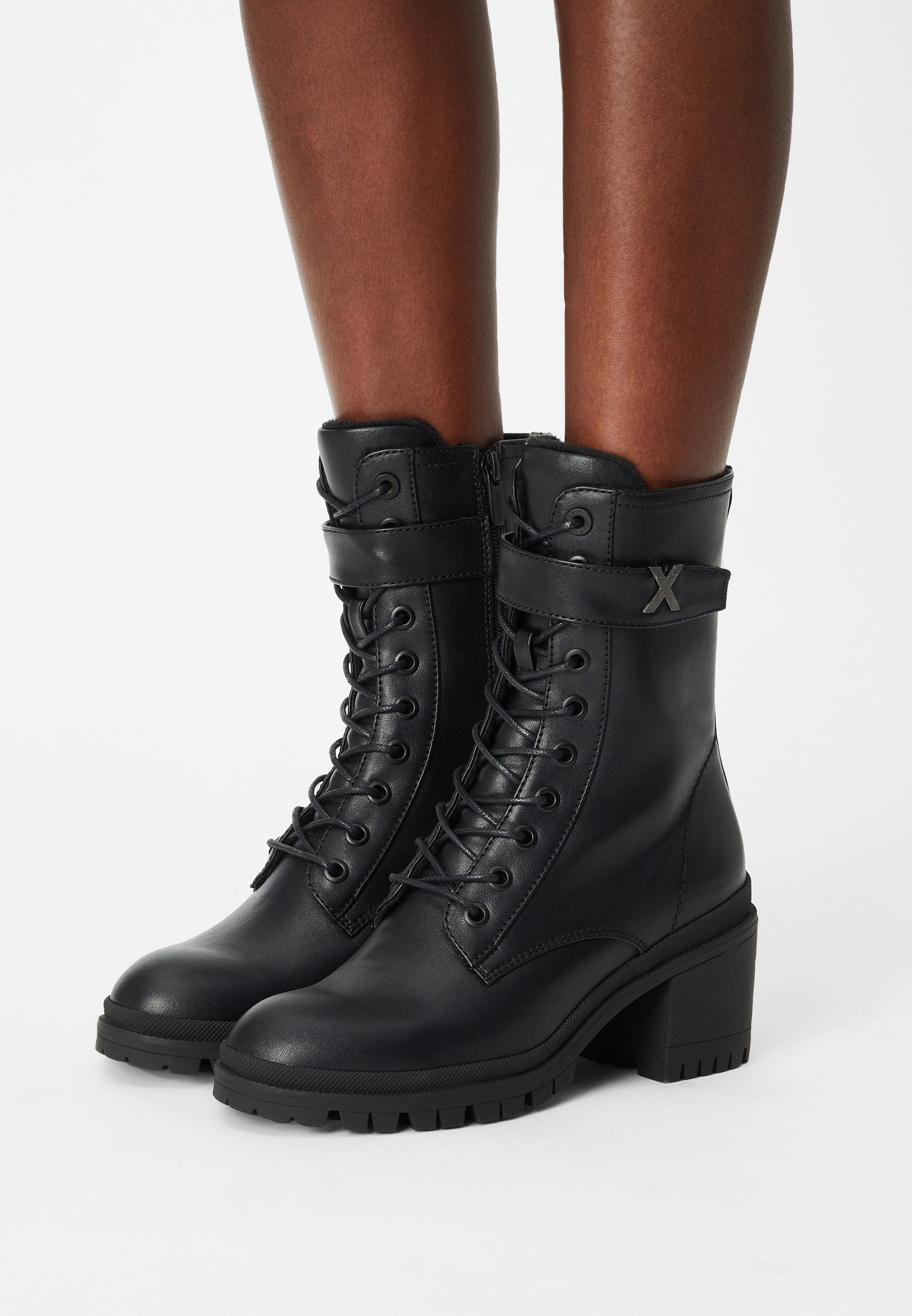 Mexx HULDE - Veterboots - black/Zwart - Zalando.nl