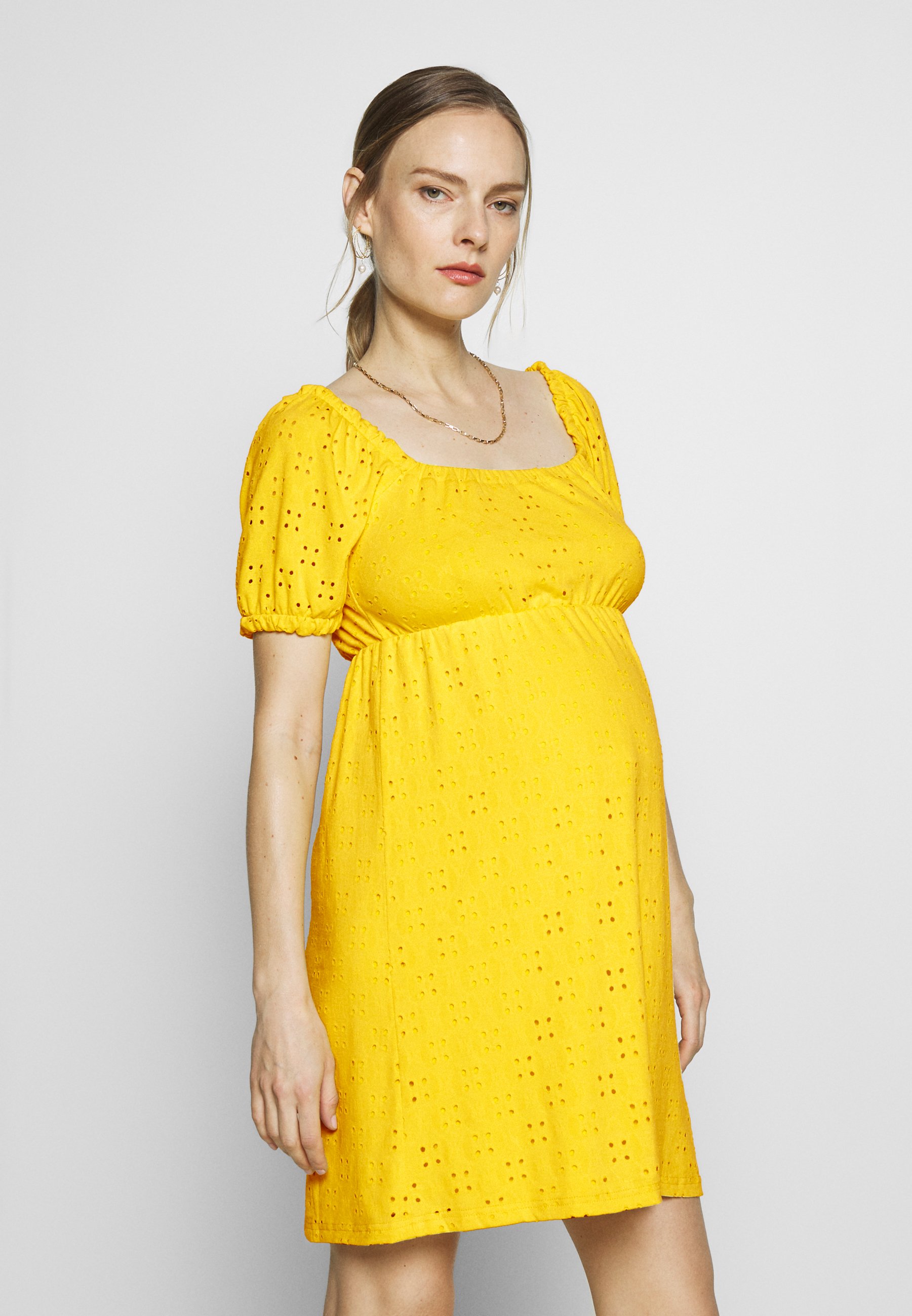 MAMALICIOUS MLMOLLY SHORT DRESS Jerseykjole primrose MAMALICIOUS MLMOLLY SHORT DRESS - Jerseykjole - primrose yellow