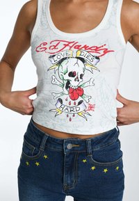Ed Hardy LOVE-DIES-HARD - Top - bright white