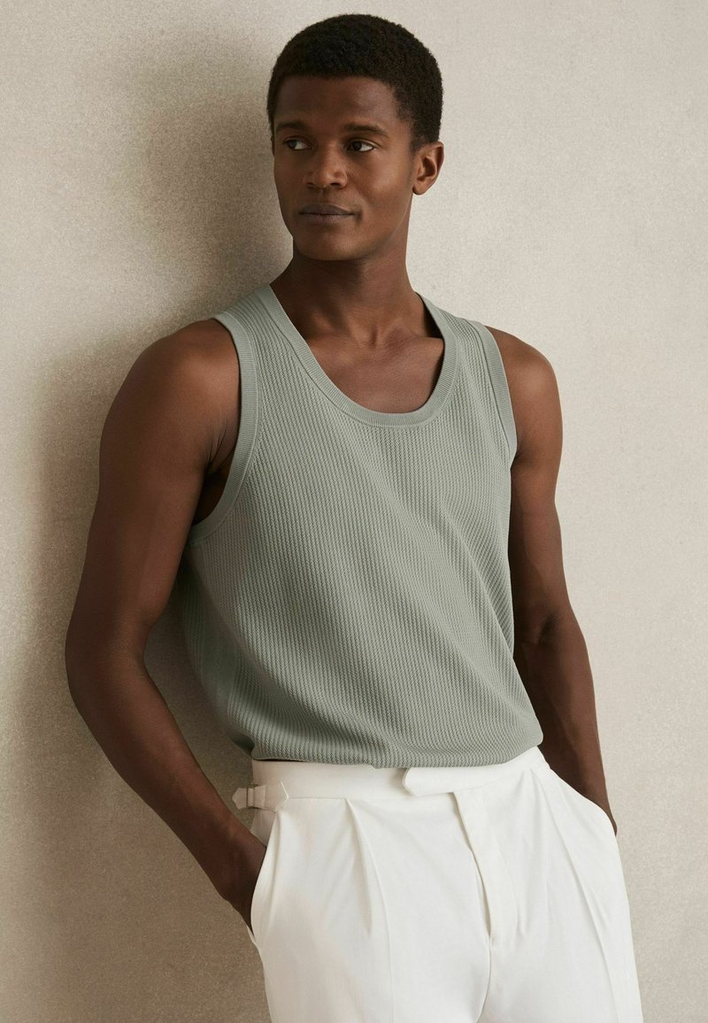 Reiss REGULAR FIT - WATSON TEXTURED  - Viršus - sage green