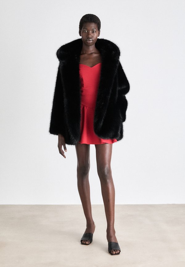EXCLUSIVE FAUX FUR BOULDER - Winter coat - noir4
