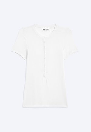 Weekday, HENLEY - Tricou basic - white light