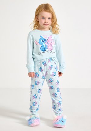 Lindex STITCH SET - Yöasusetti - light blue