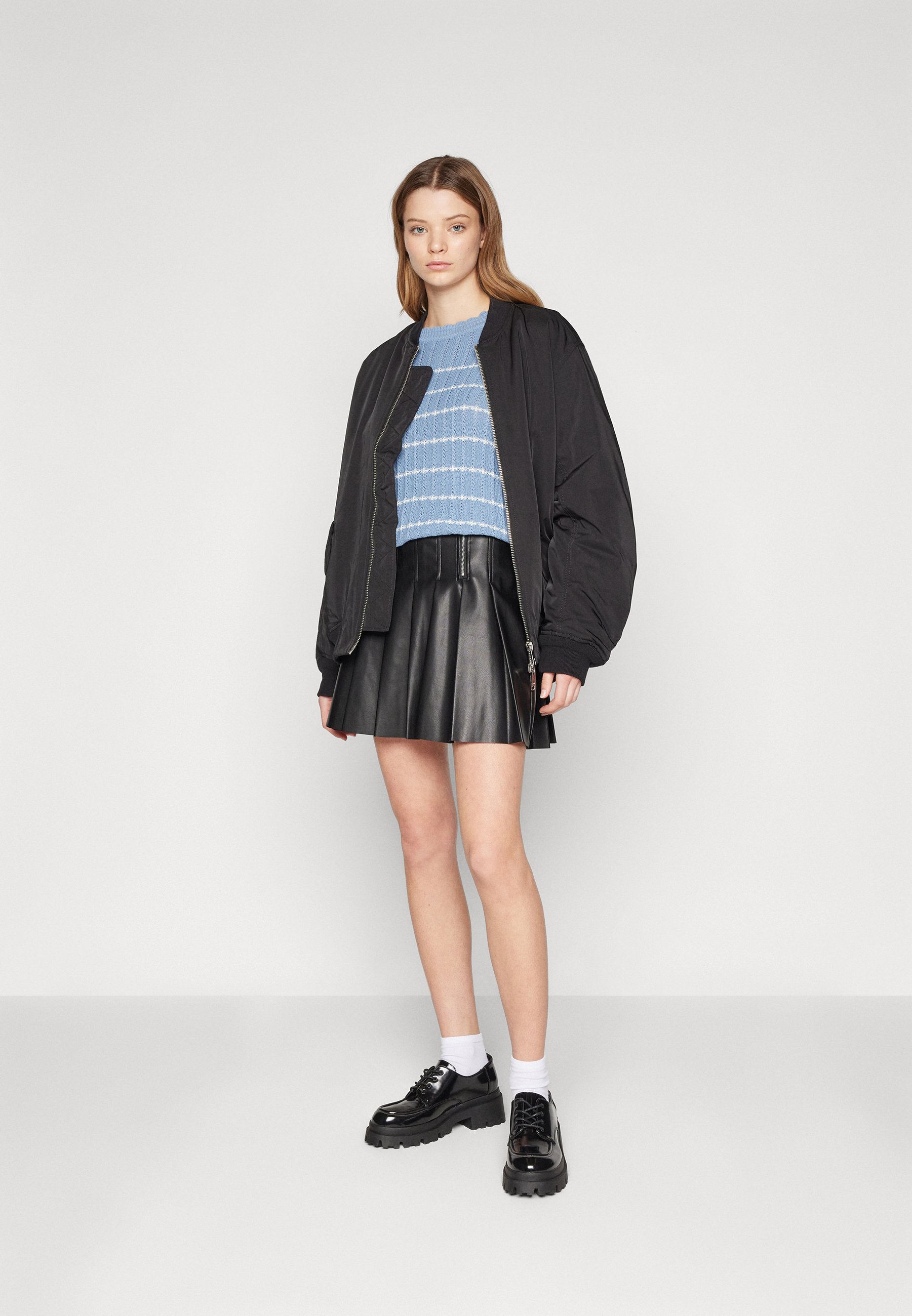ONLY ONLZORA LONG PLEAT SKIRT - Jupe trapèze - oxford tan/beige