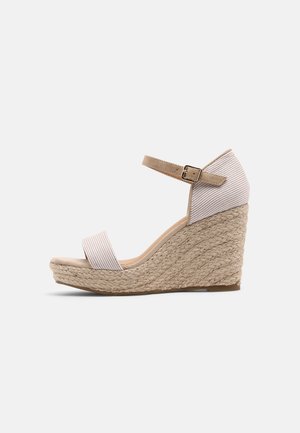 Plateausandalette - beige