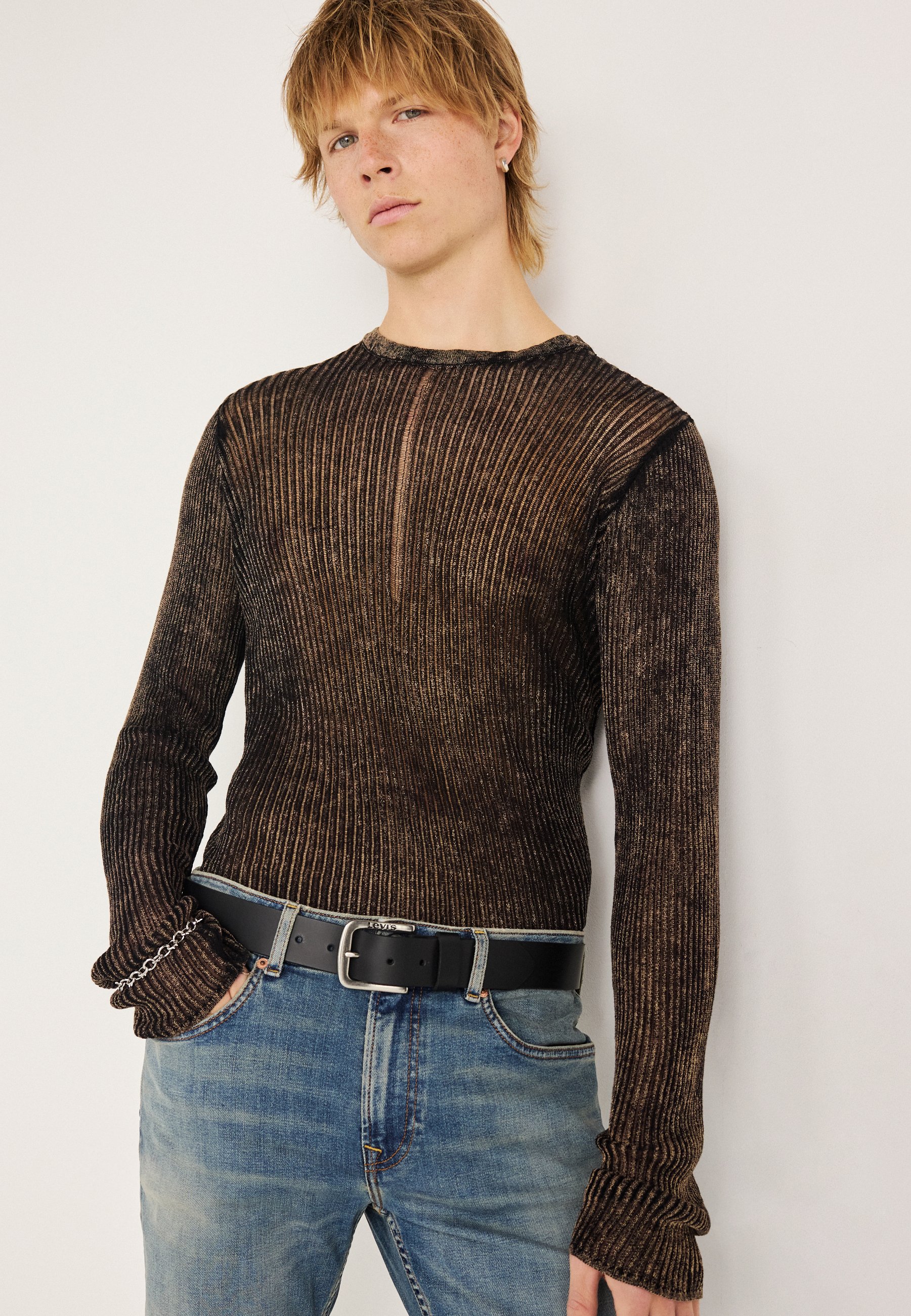 Jaded London ACID WASH STRAY - Jumper - black - Zalando.ie