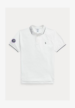 Polo Ralph Lauren, WIMBLEDON CUSTOM SLIM FIT POLO SHIRT - Polosärk - ceramic white