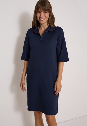 Cecil KNIELANGES KLEID MIT STEHKRAGEN UND ZIPPER - Robe survêtement - urban dark blue