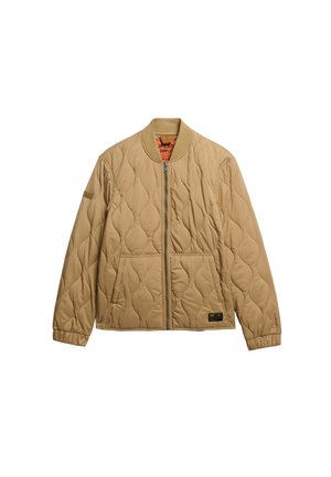 Superdry SURPLUS QUILTED LINER  - Light jacket - classic tan brown