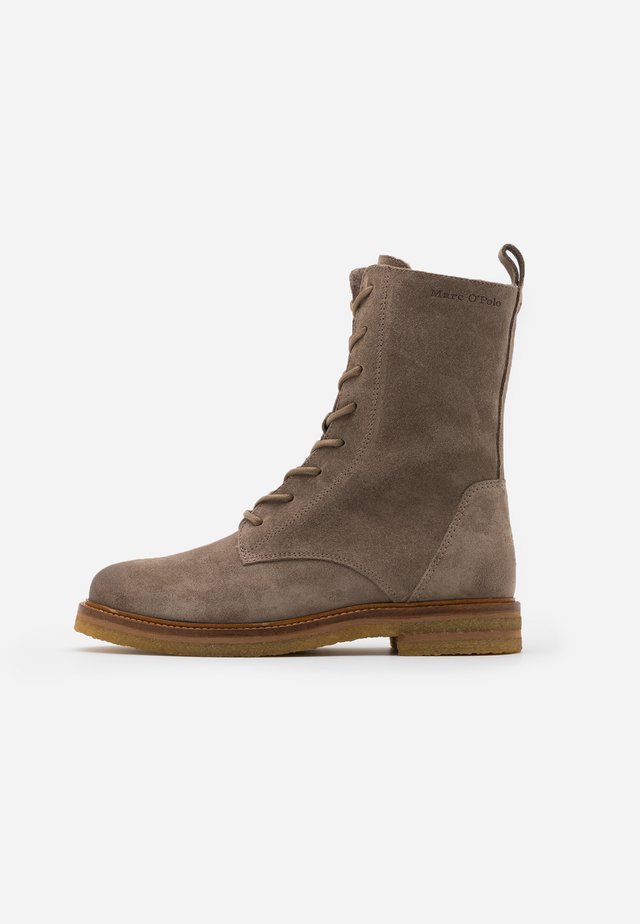BRENDA - Botines con cordones - taupe